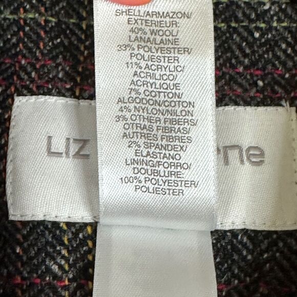 Liz Claiborne Tweed Blazer. Size: 10P - Picture 5 of 6